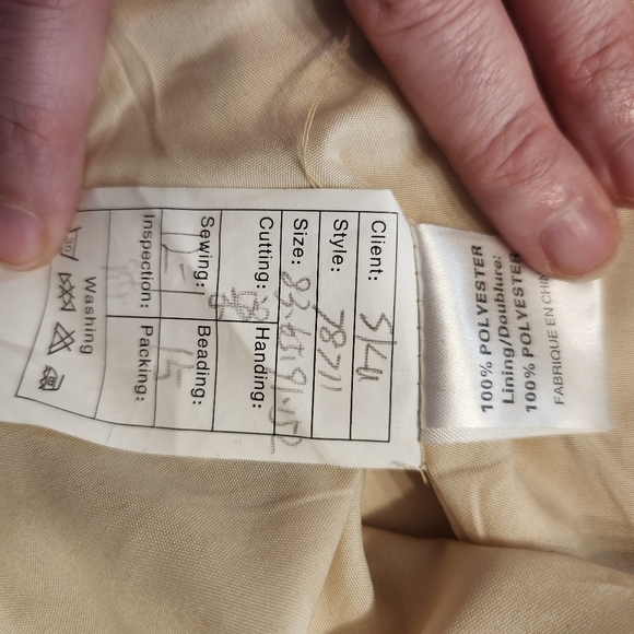 Gold Short Corset Back Jeweled Strapless Formal Dress - Picture 7 of 10